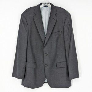 Brooks Brothers Blazer Madison Fit 2 Button Jacket 42 R Explorer Grey Wool Blend